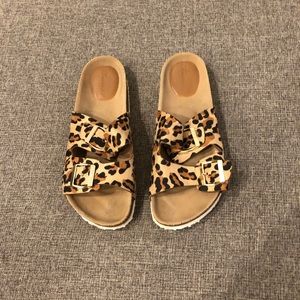 Cheetah white bottom sandals